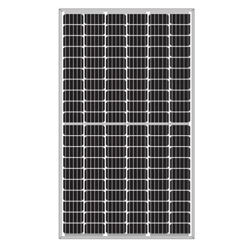 370W Sel setengah potong Monocrystalline Perc Silicon Solar Panel