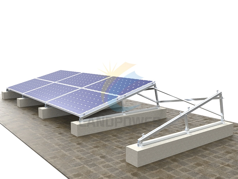 Panel Surya Sistem Pemasangan Surya Atap Datar