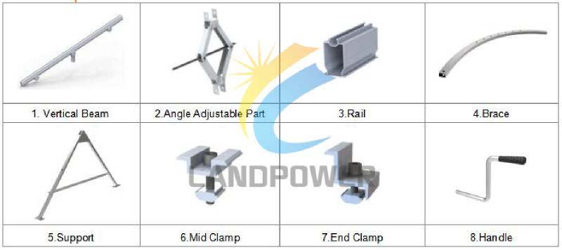 adjustable solar ground mounting