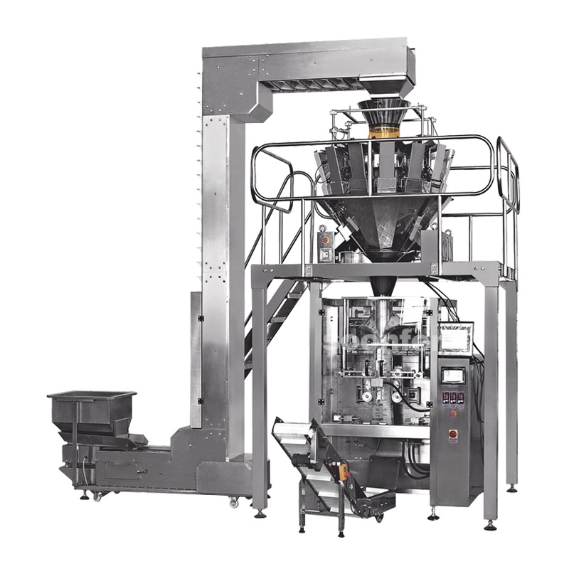 Otomatis 500g buah kering keripik kentang mesin pengemas kantong kacang mete