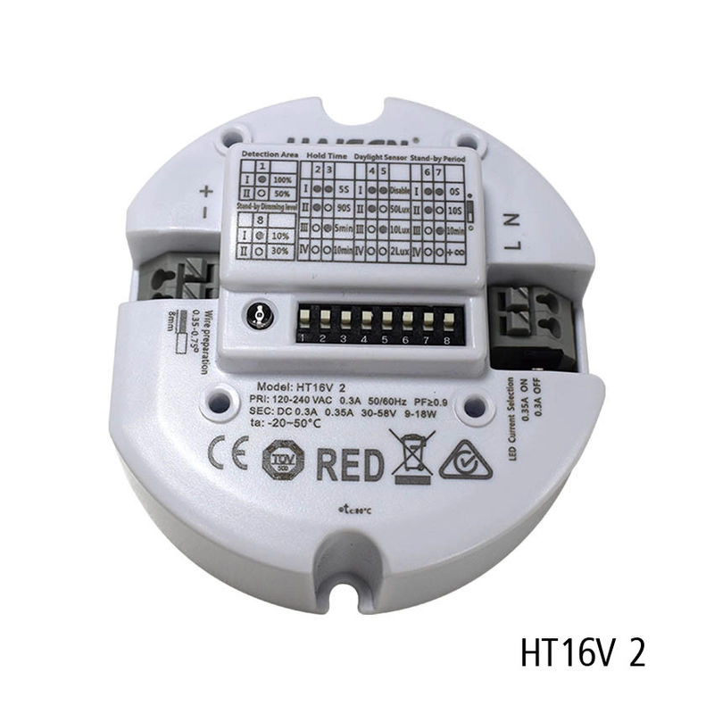 Saklar Peredup Sensor Gerak 5.8G Output Sensor Frekuensi Daya LED 9-18W