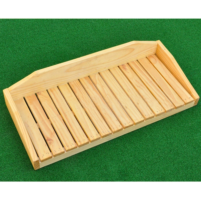 Kotak/pemegang bola kayu solid golf