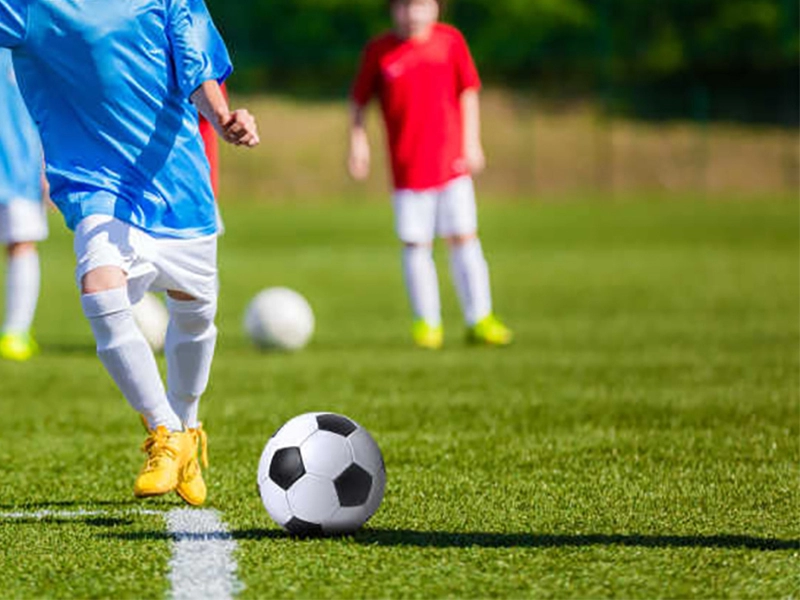 Rumput Buatan Lantai Olahraga Pemeliharaan Rendah Untuk Sepak Bola