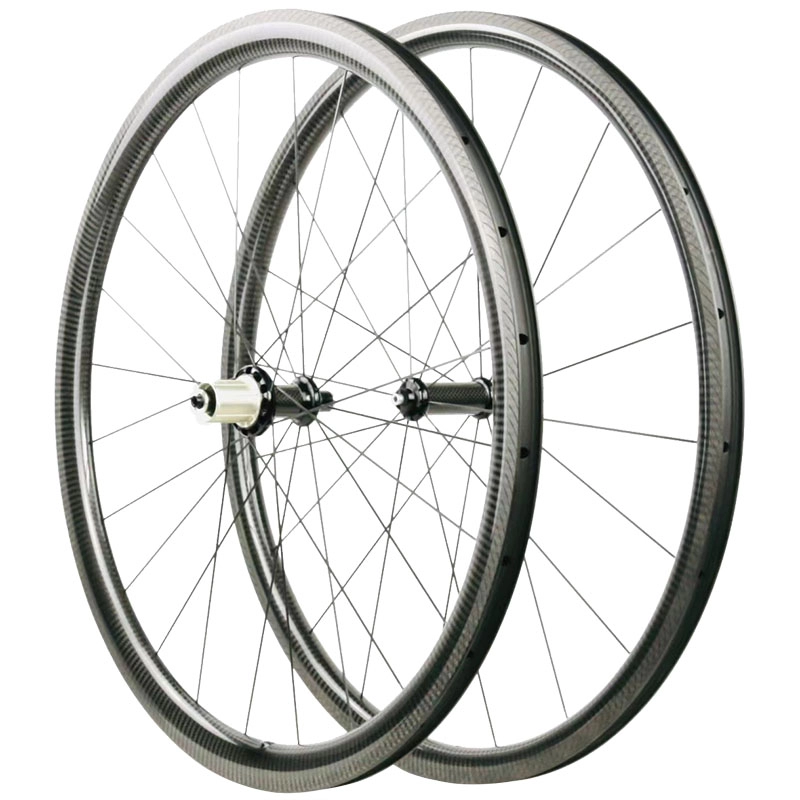 Carbon Wheelset 700C Road Bike Rim Brake Carbon Yg Menentukan Lebar 25mm
