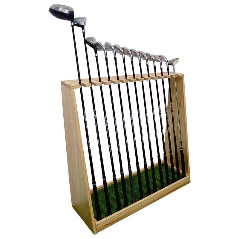 Pemegang tongkat golf kayu solid