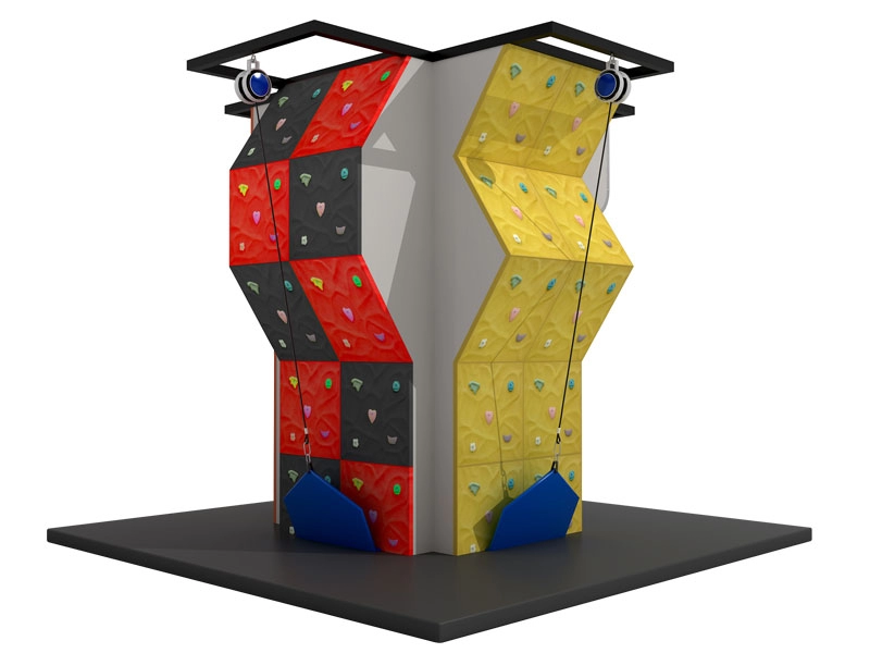 Panjat Tebing Modular Panel Dinding Bouldering Dengan Auto-Belay