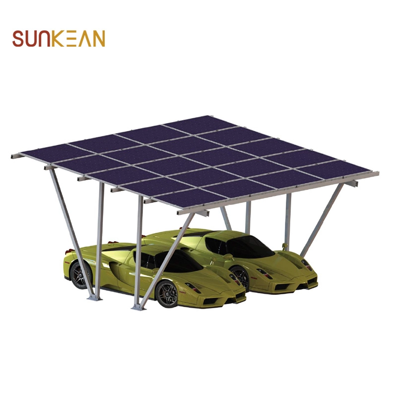 Braket Pemasangan Panel Surya Instalasi Carport Surya untuk Gudang Parkir Mobil Tenaga Surya
