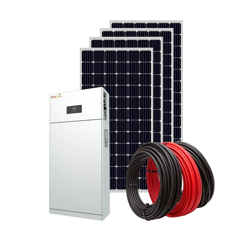 3kw-5kw Single Phase off grid baterai lithium panel surya modul sistem energi kit