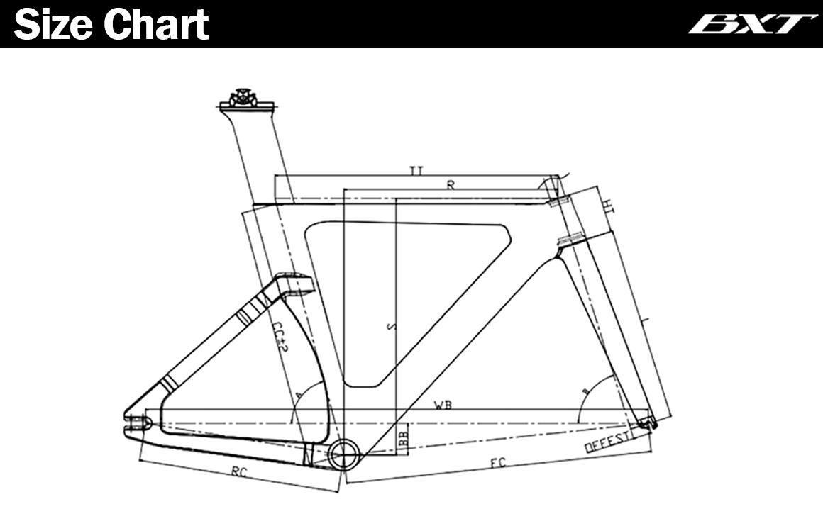carbon track cycling bicycle frame