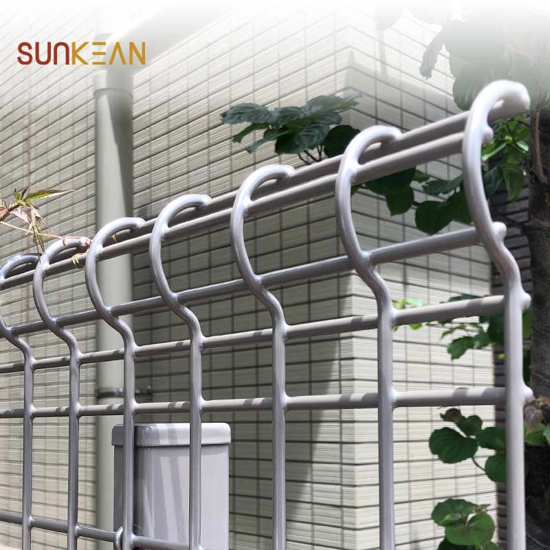 Panel pagar wire mesh dilapisi PVC setengah lingkaran