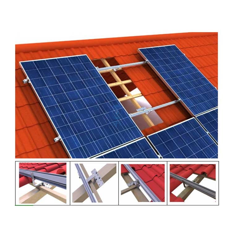 Sistem Braket Pemasangan Tile Roof Hook Solar