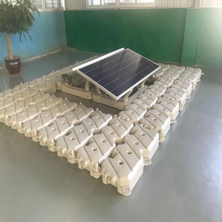 Modul PV Pelampung HDPE yang Mudah Dipasang Sistem Pertanian Surya Air Mancur Terapung