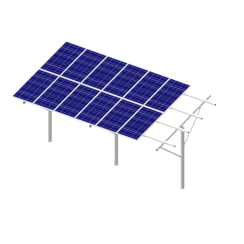 Struktur pemasangan tanah panel surya Sistem tiang