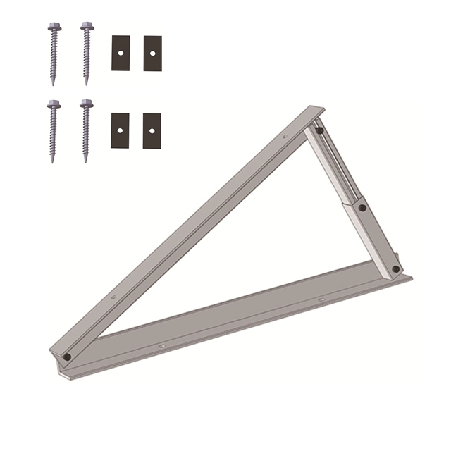 Semen Atap Surya Pemasangan Aluminium Tri-angle Bracket