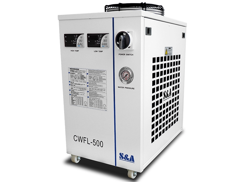 Pendingin air suhu ganda CWFL-500 untuk laser serat 500W