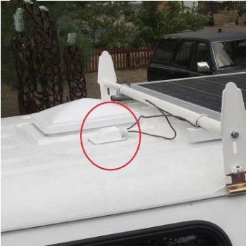 Waterproof Solar ABS Single Cable Boot 3-12mm untuk Solar Panel Caravan / RV Roof Mounting
