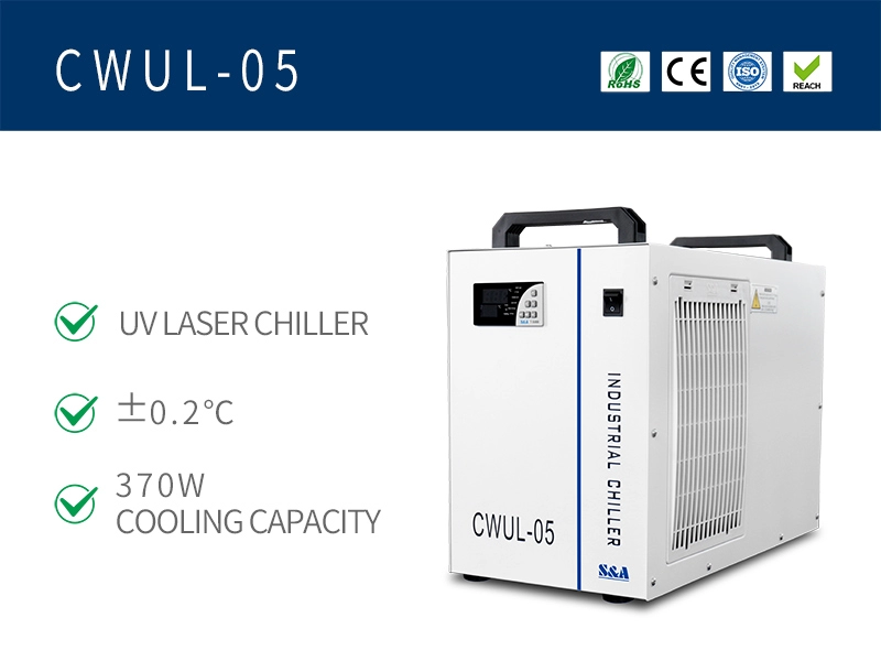 Pendingin air laser UV presisi tinggi CWUL-05 dengan siklus hidup yang panjang