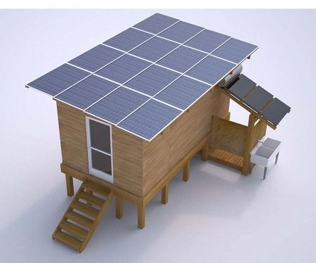 4kw Penggunaan Rumah dari Grid Solar PV Panel Energy Power System Kit