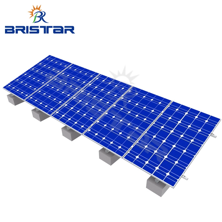 Sistem Pemasangan Atap Datar Panel Surya Ballast