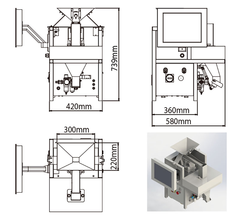 seed counting and packaging machine