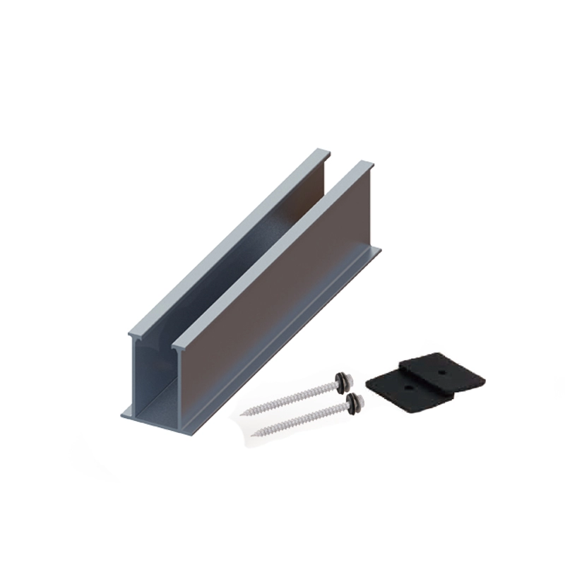 Rel pemasangan atap panel surya mini untuk atap RIB trapesium