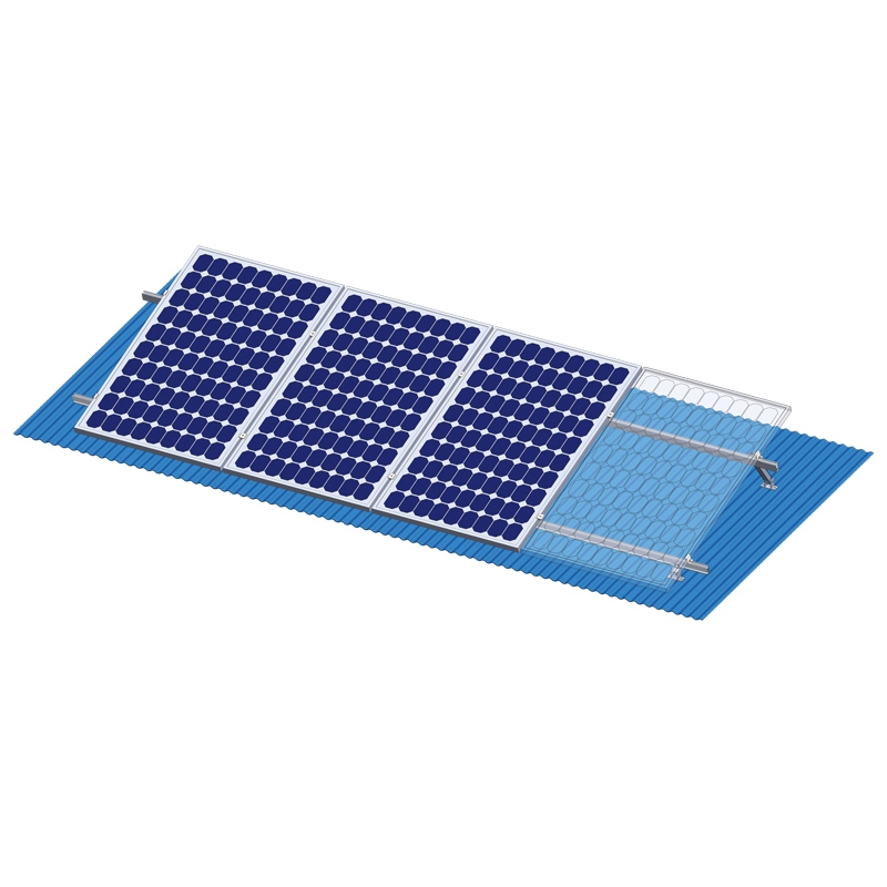 Sistem pemasangan panel surya yang dapat disesuaikan untuk permukaan datar