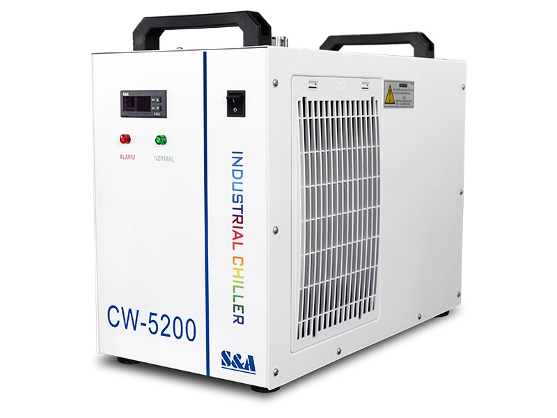 CW-5200 chiller berpendingin air untuk mendinginkan mesin paparan UV LED