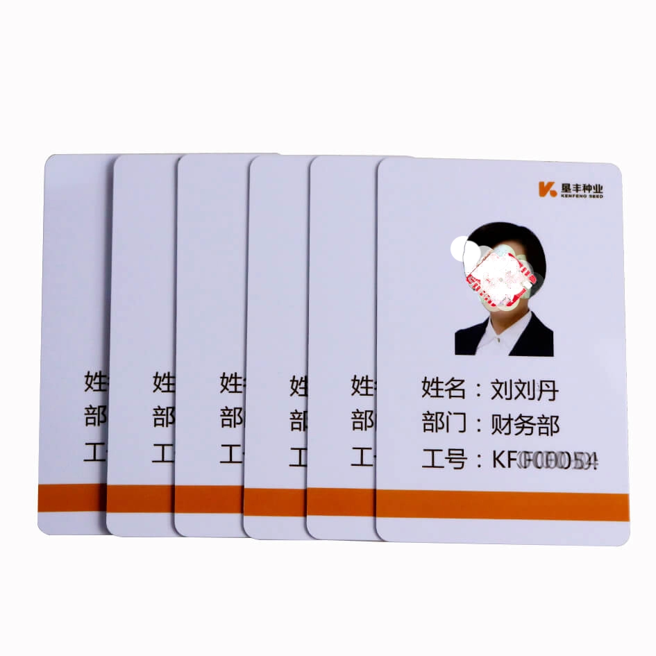 Kartu Identitas Karyawan Pencetakan Dua Sisi RFID T5577