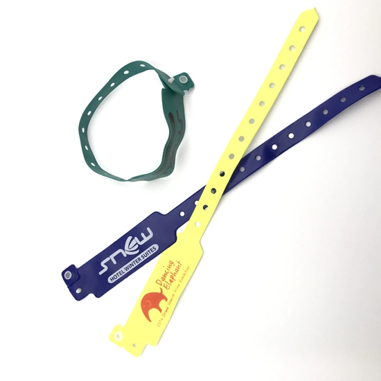 ISO 13.56Mhz Disposable PVC Wristband Untuk Manajemen Rumah Sakit