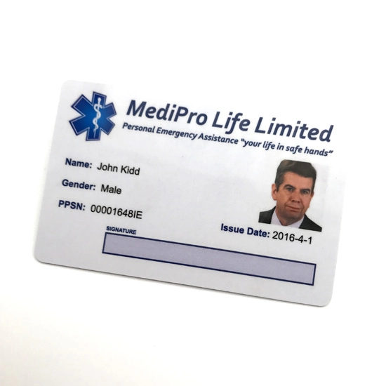 Personalisasi Opsional Keamanan Pencetakan Kartu ID Foto Plastik