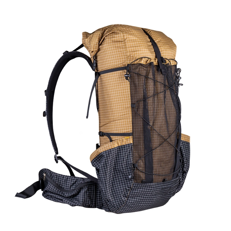 55L Ultralite Hiking Backpack Paket Berkemah Ringan yang Dapat Diperluas Tahan air
