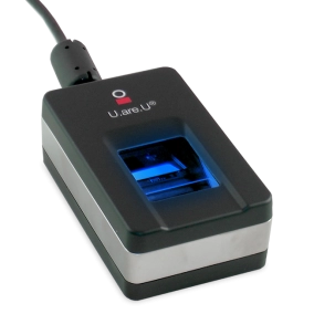 Pembaca Sidik Jari Biometrik Portabel Crossmatch U.are.U 5300 dengan Sensor Sidik Jari Optik Digitalpersona