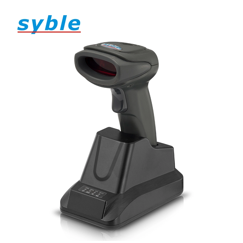 Pemindai barcode laser nirkabel Syble 2.4G 1D dengan sensitivitas tinggi