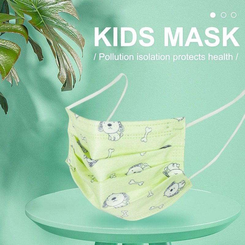 Masker Wajah Nonwoven 3ply Sekali Pakai untuk Anak-anak
