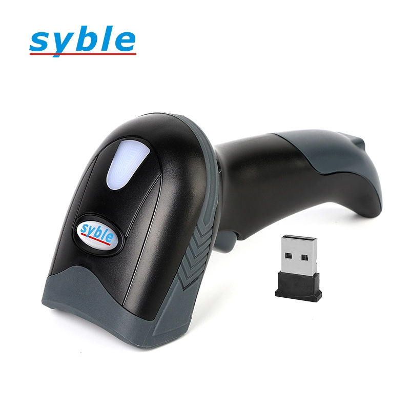 Syble murah 1D pemindai kode batang nirkabel pemindai genggam dengan penerima USB