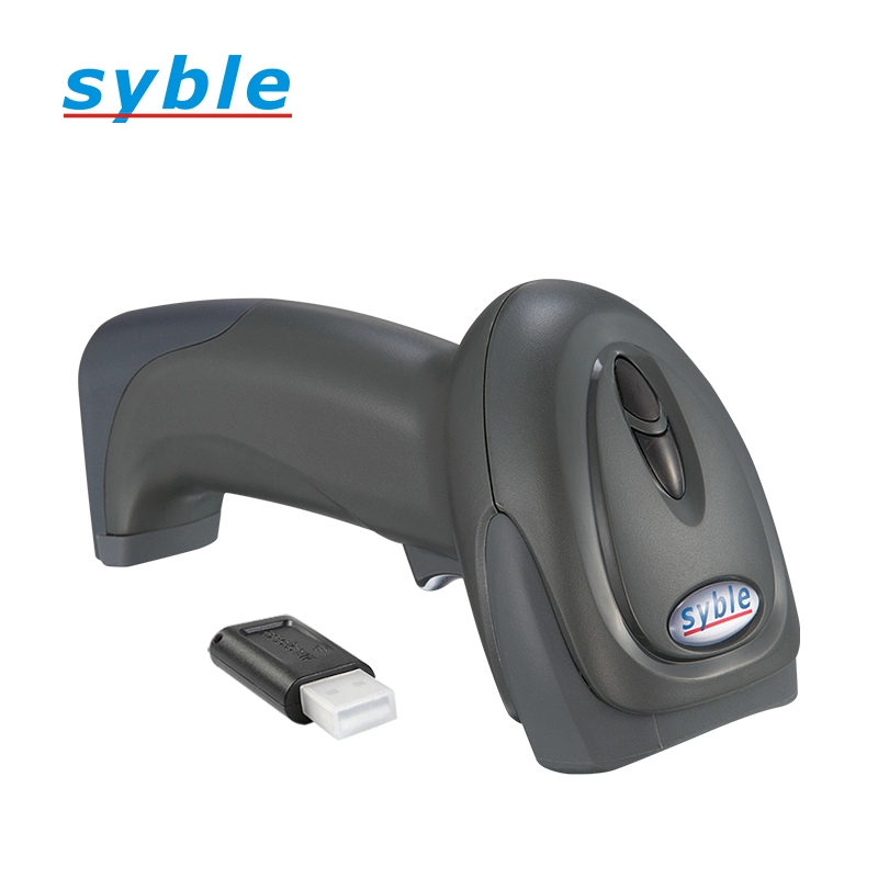 Pembaca Kode QR Jarak Jauh USB Bluetooth 2D Wireless Cordless Barcode Scanner dengan Penerima USB