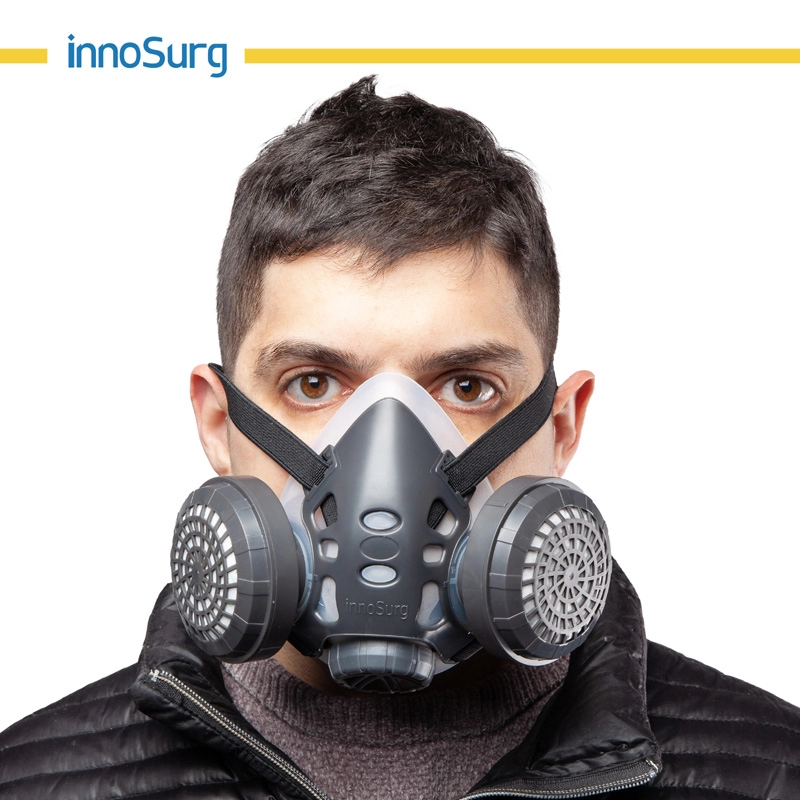 Masker Setengah Respirator untuk Bahan Kimia dan Gas