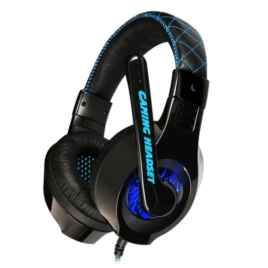 SENICC G9 PRO gaming headset wired earphone gamer headphone dengan mikrofon untuk ps4 melotot lampu led gaming headset stereo