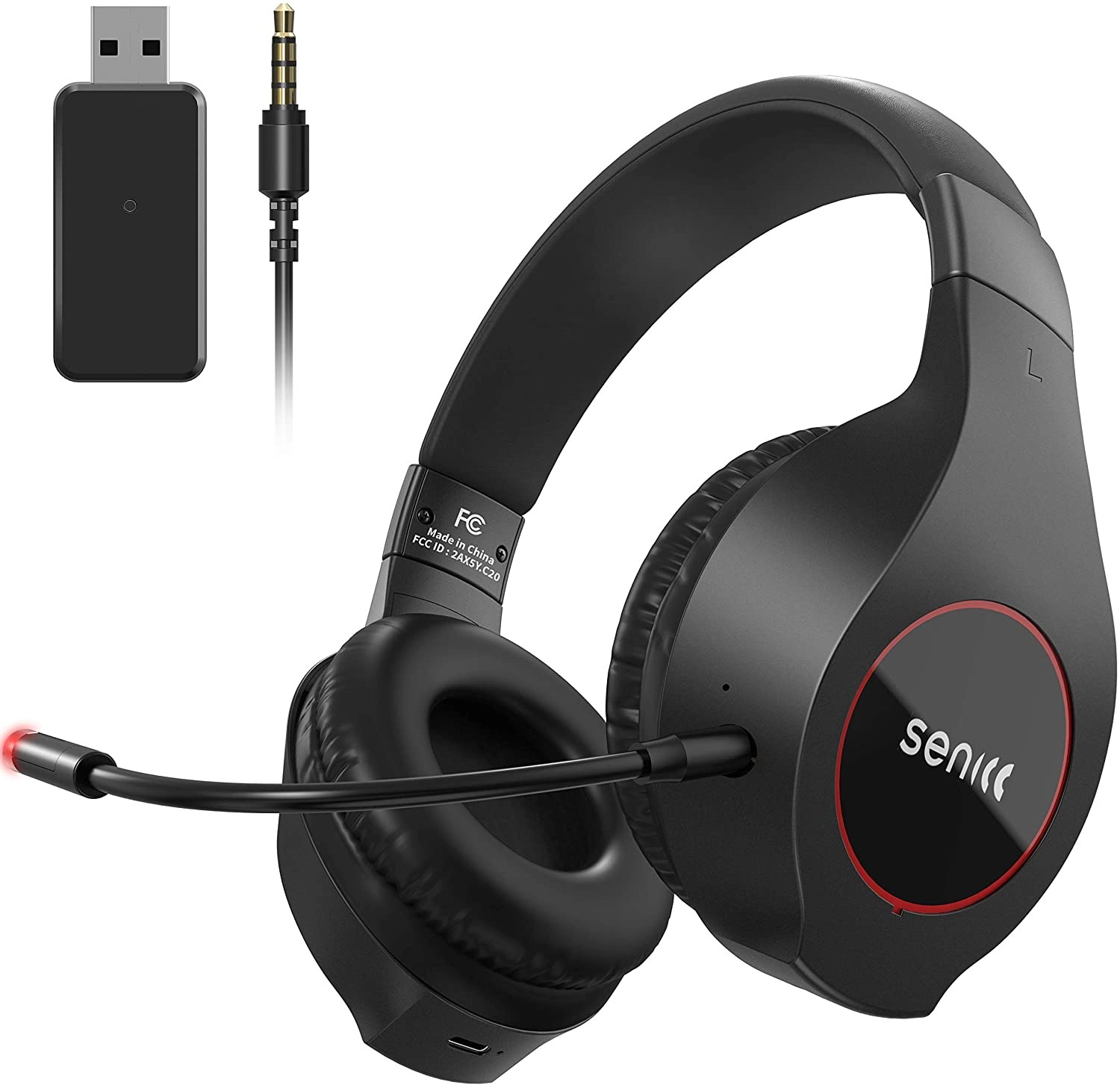 SOMIC C20 2.4G headset gaming nirkabel dengan mikrofon