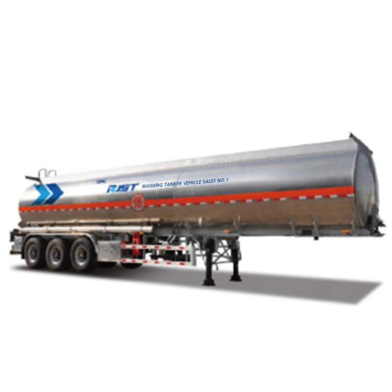 Tangki Bahan Bakar Paduan Aluminium Semi-trailer - truk Cair CIMC RJST