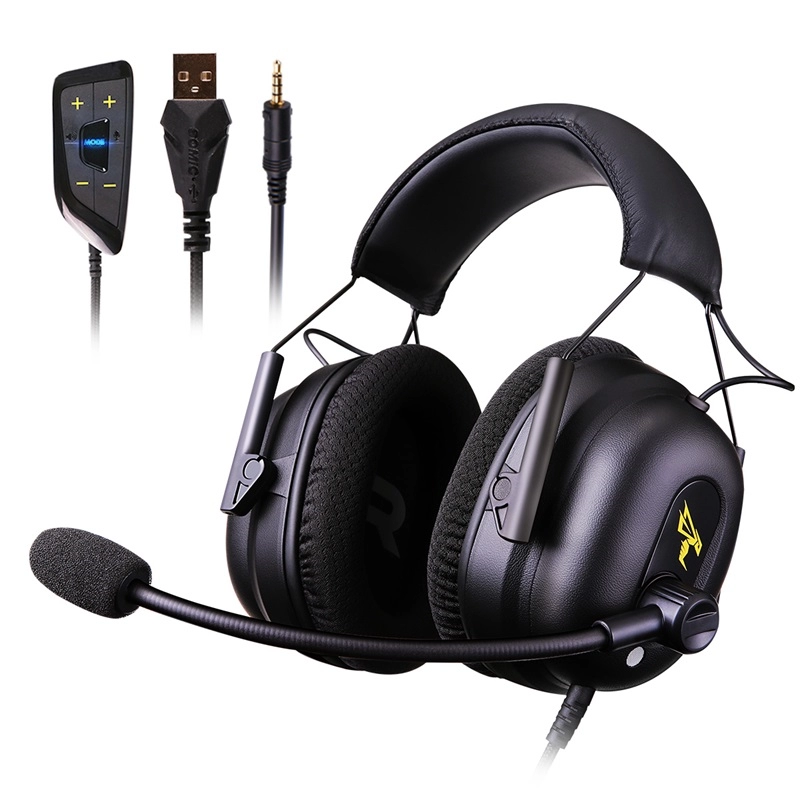 Somic G936N Driver Gratis 7.1 Surround Sound 3.5mm USB Kompatibel Headset Gaming untuk Komputer Playstation 5/4