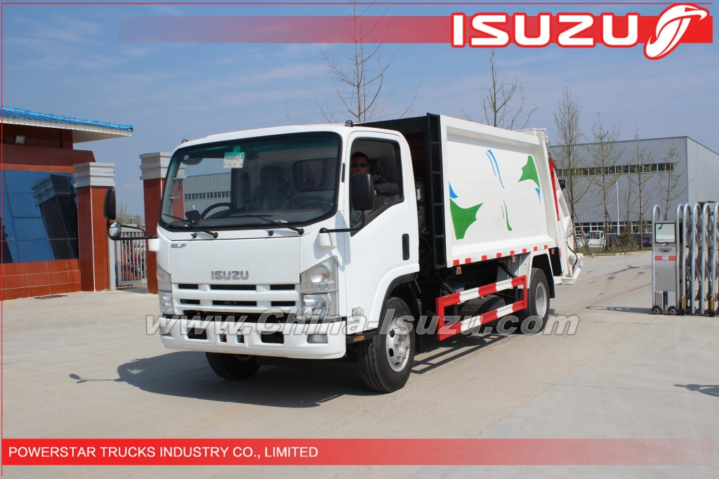 Kenya 8Cubic meter ELF ISUZU Refuse Truck Compactor