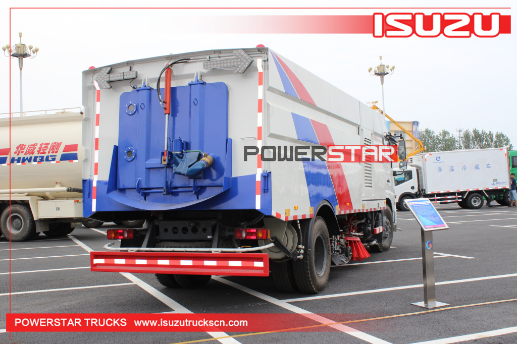Isuzu Truck Heavy Duty Airport Vacuum Road Sweeper Truck for Philippines