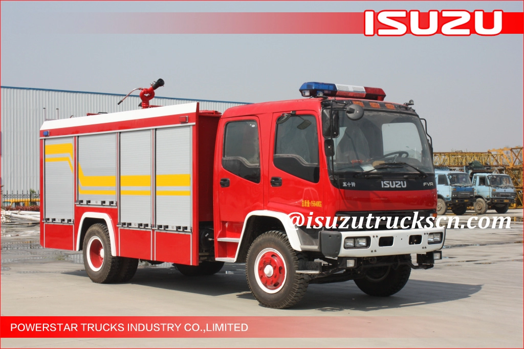 4x2 6000L Nigeria harga Busa Air Jepang Isuzu FVR Kendaraan Pemadam Kebakaran untuk dijual