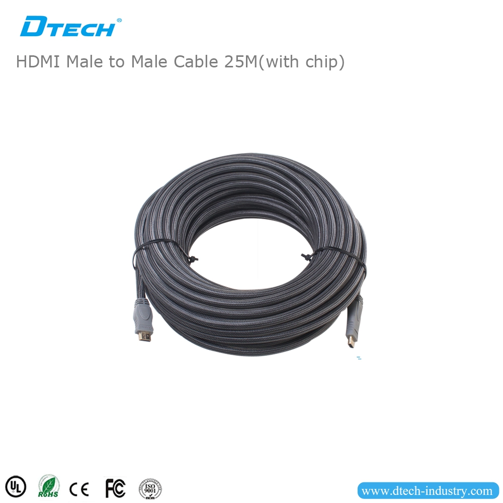 Kabel HDMI DTECH DT-6625C 25M dengan chip