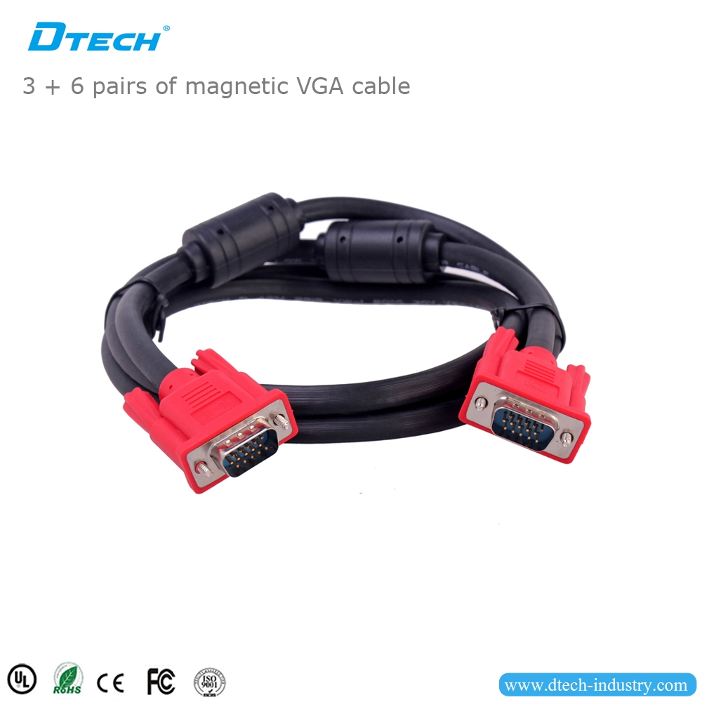 Kabel VGA DTECH DT-6916 VGA 3+6 1.6M