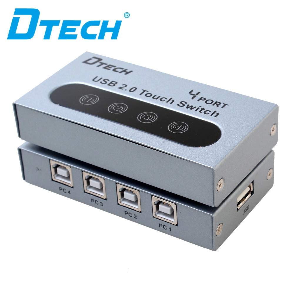 DTECH DT-8341 USB manual sharing printing switcher 4 port