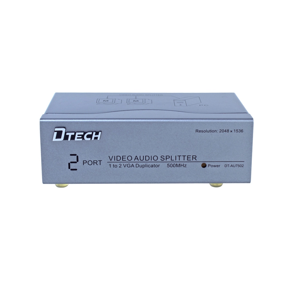 DT-AU7502 1 SAMPAI 2 500MHZ VGA AUDIO SPLITTER