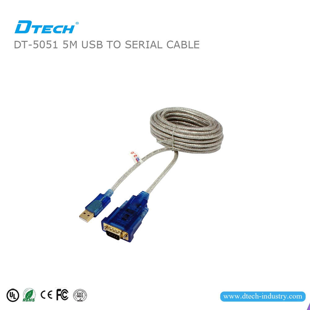 DTECH DT-5051 USB 2.0 ke kabel RS232 FTDI chip