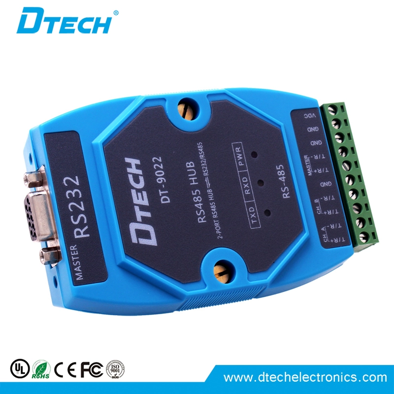 DTECH DT-9022 Port kelas industri 2 RS485 Hub